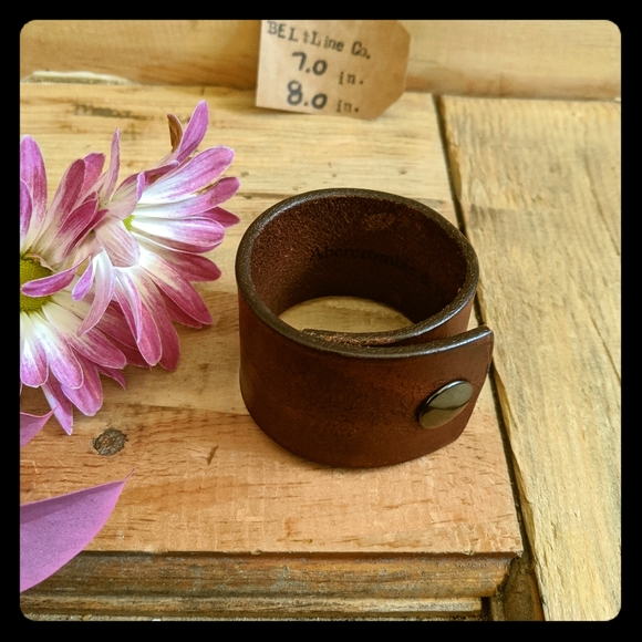 Handcrafted Jewelry - Handcrafted Leather cuff